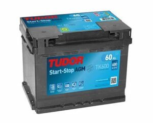 TUDOR TK600 L2 AGM 12V 60Ah 680A Batterie de voiture